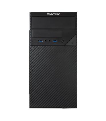 Caja MicroATX Unykach Aero C20 - FA 500w - 2 X USB 3.0, Audio Y Microfono Frontal - Color Negro - 420x235x440 Mm