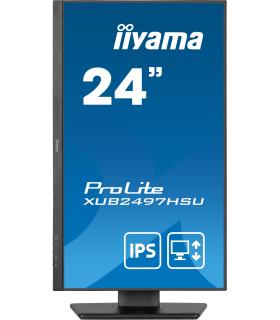 Iiyama XUB2497HSU-B2 Pantalla Para PC 60,5 Cm (23.8") 1920 X 1080 Pixeles Full HD LED Negro