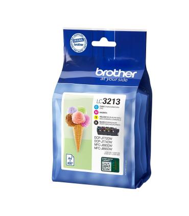Cartucho De Tinta Original Brother LC-3213VAL Multipack  Cian  Magenta  Amarillo  Negro