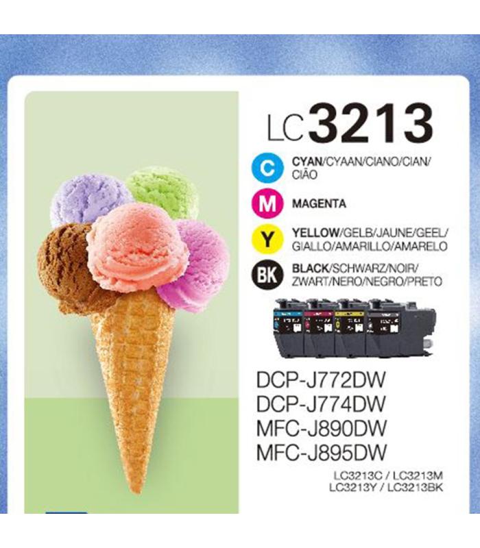 Cartucho De Tinta Original Brother LC-3213VAL Multipack  Cian  Magenta  Amarillo  Negro