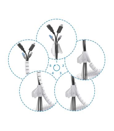 Organizador De Cables En Espiral Aisens A151-0917  1m