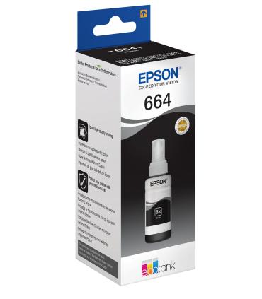 Epson Botella Tinta Ecotank T6641 Negro