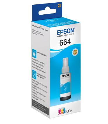 Epson Botella Tinta Ecotank T6641 Cyan