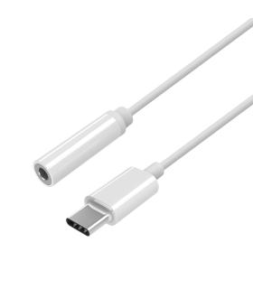 Aisens Conversor USB C-M Jack 3.5-H Blanco 15Cm