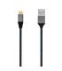 Cable USB 3.1 Tipo-C Aisens A107-0632  USB Tipo-C Macho - USB Macho  Hasta 27W  1250Mbps  1.5m  Gris