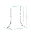Soporte De Mesa Tooq DB2375F-B Para TV Y Porttil De 23-75'