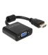 Delock Adaptador HDMI-A 19 pines Macho a VGA Negro