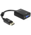 Delock Adaptador Displayport Macho/VGA Hembra Negr