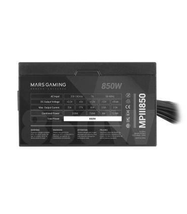 Fuente De Alimentacion Mars Gaming Mpiii 850w, Eficiencia 85% Pfc Activo Vent 12x12 14db Haswell Destinada Para Reparaciones
