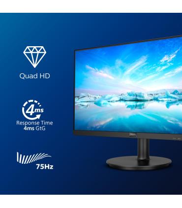 Monitor Profesional Philips 275V8LA 27'  QHD  Multimedia  Negro