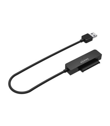 AISENS Adaptador SATA a USB-A USB3.0 USB3.1 Gen1 para Discos Duros 2.5″, Negro