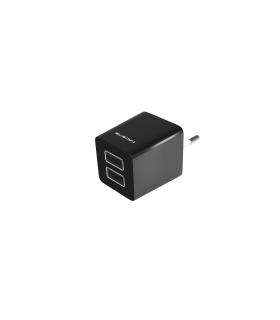 TACENS ANIMA AUSB1 USB CHARGER, 2x USB PORTS, 2.1A ULTRAFAST CHARGE, LIGHWEIGT AND COMPACT SIZE DESIGN, EU CONNECTOR, BLACK WHIT