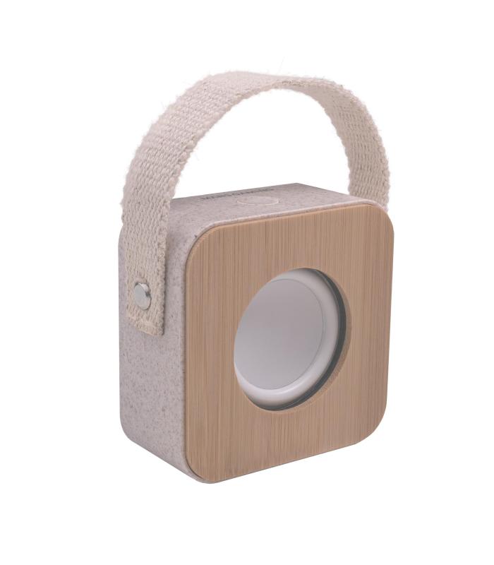 Mars Gaming MS-ECO Altavoz Bluetooth 5.1 Ecolgico Material Orgnico Wheat Straw Y Bamb Tamao Compacto