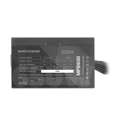 Fuente De Alimentacin Mars Gaming MPIII650  650W  Ventilador 12cm