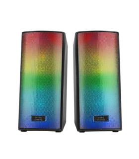 Altavoces Mars Gaming MSRGB2  15W  2.0  Negros