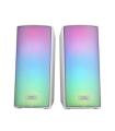Altavoces Mars Gaming MSRGB2W/ 15W/ 2.0/ Blancos