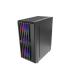 Caja Atx Semitorre Gaming Mars Gaming Mcvault Frontal Negro De Malla Vertical 4x120mm Argb 3xpci Ver