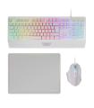 Teclado Y Raton (Pack) Juego Membrana Ratn Ptico MARS GAMING 4T MCP124WES USB Teclado Numrico Blanco