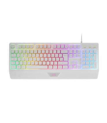 Teclado Y Raton (Pack) Juego Membrana Ratn Ptico MARS GAMING 4T MCP124WES USB Teclado Numrico Blanco