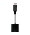 Nanocable Conversor DisplayPort A SVGA, DisplayPort/M-sVGA/H, Negro, 15 Cm