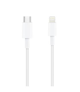 Cable USB 2.0 Tipo-C Lightning Nanocable 10.10.0600  USB Tipo-C Macho - Lightning Macho  50cm  Blanco