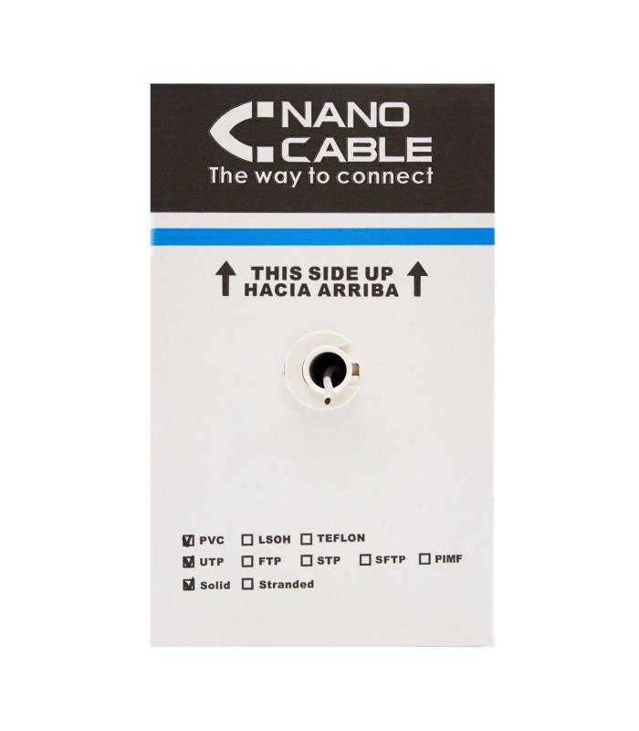 Nanocable Bobina Cable RJ45 CAT6 UTP Rigido305 Ex