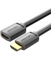Cable Alargador HDMI 4K Vention AHCBI/ HDMI Macho - HDMI Hembra/ 3m/ Negro