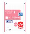 RECAMBIO COLOR 1 A4  100+20 HOJAS 5X5 ROSA CHICLE 90GRS OXFORD 400158161