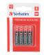 PILAS ALCALINAS VERBATIM LR03 AAA 1.5V - PACK 4