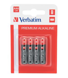 PILAS ALCALINAS VERBATIM LR03 AAA 1.5V - PACK 4
