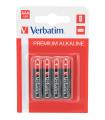 PILAS ALCALINAS VERBATIM LR03 AAA 1.5V - PACK 4