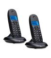 MOTOROLA C1002 CB+ Telefono DECT Negro Duo