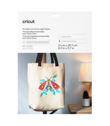 Cricut Joy Xtra Iron-On Lmina de vinilo de transferencia trmica Vinilo de termotransferencia liso 5 hojas