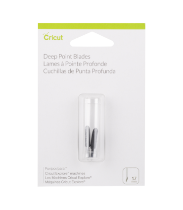 Cricut PC2003535 Set de 2 Lames Coupe Profonde, Plastique, Multicolore, 12 x 8 x 2 cm