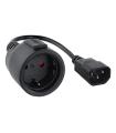 Nanocable Cable Adaptador C14-M A CEE7-H, 50cm