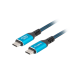 CABLE USB-C 4.0 LANBERG MACHO/MACHO 1.5M 240W 8K 60HZ NEGRO/AZUL