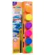 CAJA 6 BOTES DE TMPERA CON PINCEL NEON CARIOCA 40486