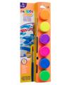 CAJA 6 BOTES DE TMPERA CON PINCEL NEON CARIOCA 40486