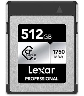 LEXAR 512GB PROFESSIONAL CFEXPRESS TYPE B CARD SILVER, UP TO 1750MB/S READ 1300MB/S WRITE