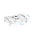 Reposapis Ajustable  Inclinable TooQ TQFR0601-G  424 X 305 X 145 Mm