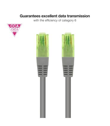 Cable De Red RJ45 UTP Nanocable 10.20.1400-L30 Cat.6  30cm  Gris