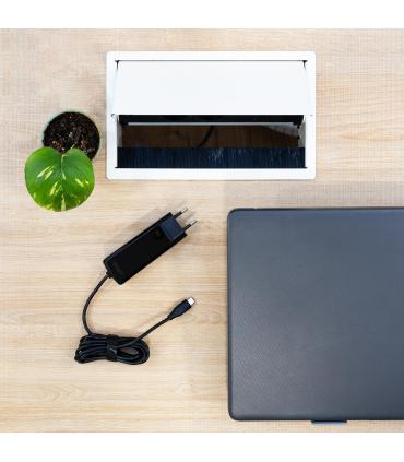 Cargador De Porttil TooQ TQLC-USBCGAN90PD-C USB Tipo-C  90W  Automtico  Voltaje 5-20V  1x USB Tipo-C