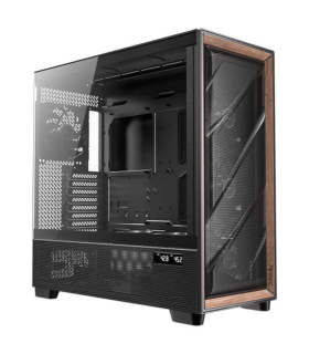 CAJA ANTEC FLUX PRO_EUV WOOD ATX 2XUSB3.0 SIN FUENTE NEGRO