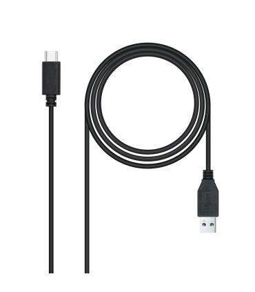 Cable USB 3.1 Tipo-C Nanocable 10.01.4000  USB Tipo-C Macho - USB Macho  50cm  Negro