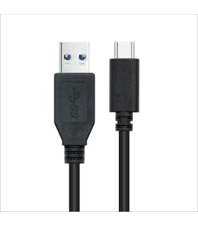 Cable USB 3.1 Tipo-C Nanocable 10.01.4000  USB Tipo-C Macho - USB Macho  50cm  Negro