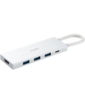 Docking USB 3.0 Tipo-C Xiaomi 5 en 1/ 3xUSB/ 1xUSB Tipo-C PD/ 1xHDMI/ Blanco