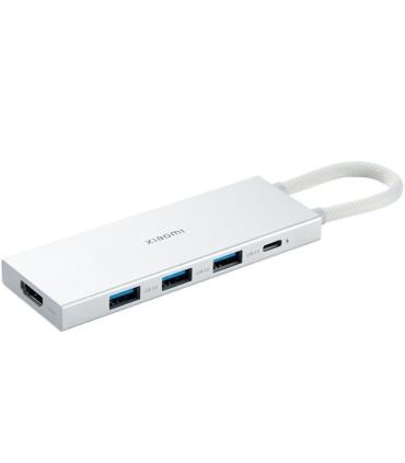 Docking USB 3.0 Tipo-C Xiaomi 5 en 1/ 3xUSB/ 1xUSB Tipo-C PD/ 1xHDMI/ Blanco