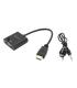 Iggual Adaptador HDMI A VGA + Audio (3.5 Mm)