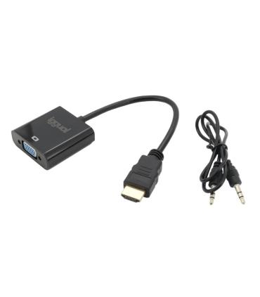 Iggual Adaptador HDMI A VGA + Audio (3.5 Mm)