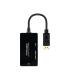 Cable DisplayPort Nanocable 10.16.3301-ALL  HDMI Hembra - DVI-D Hembra - VGA Hembra  20cm  Negro
